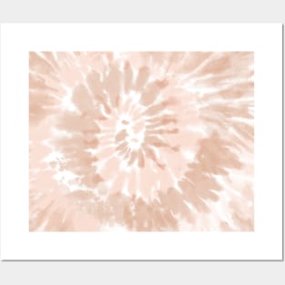 Pastel Neutral tie-Dye Posters and Art